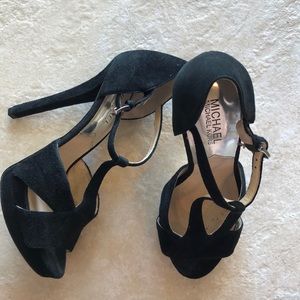 Michael Kors Francoise suede platform heels